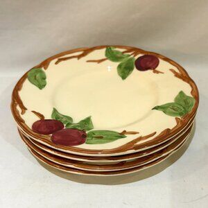 Set of 4 Franciscan Apple Bread and Butter Dessert Plates 6.25" Unmarked